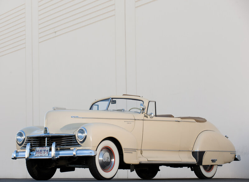 Cream Convertible Car — Beige