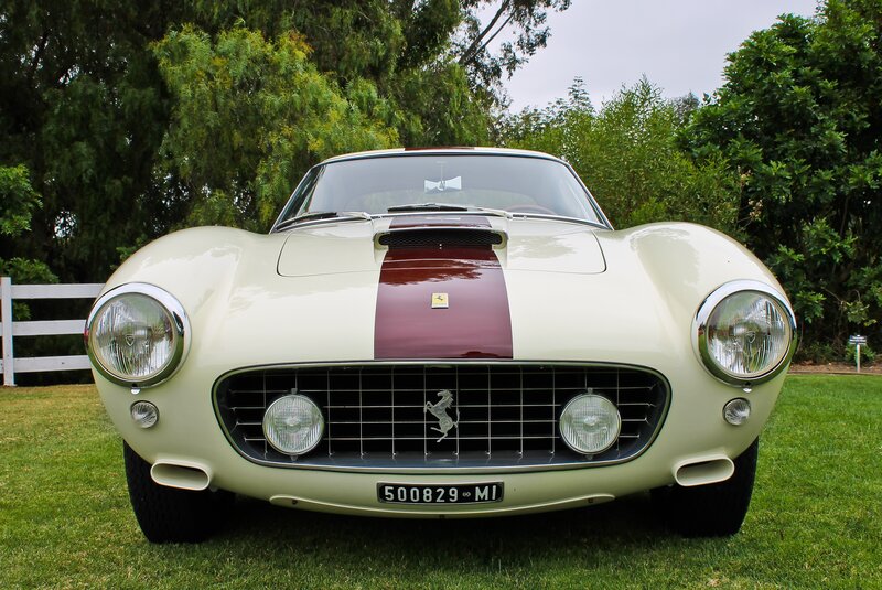 Cream Ferrari Car