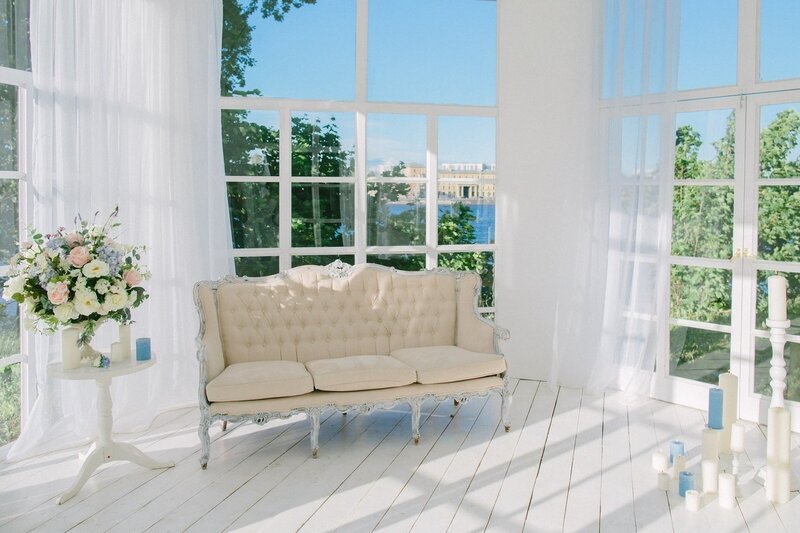 Cream Sofa in Sunlit Room
