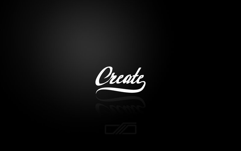 Create text on dark background