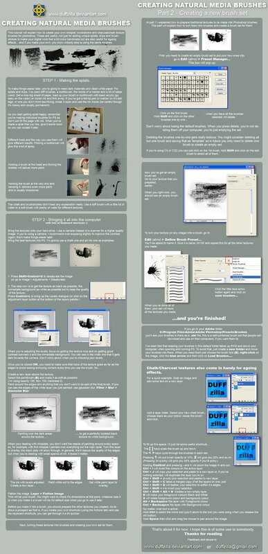 Creating natural media brushes