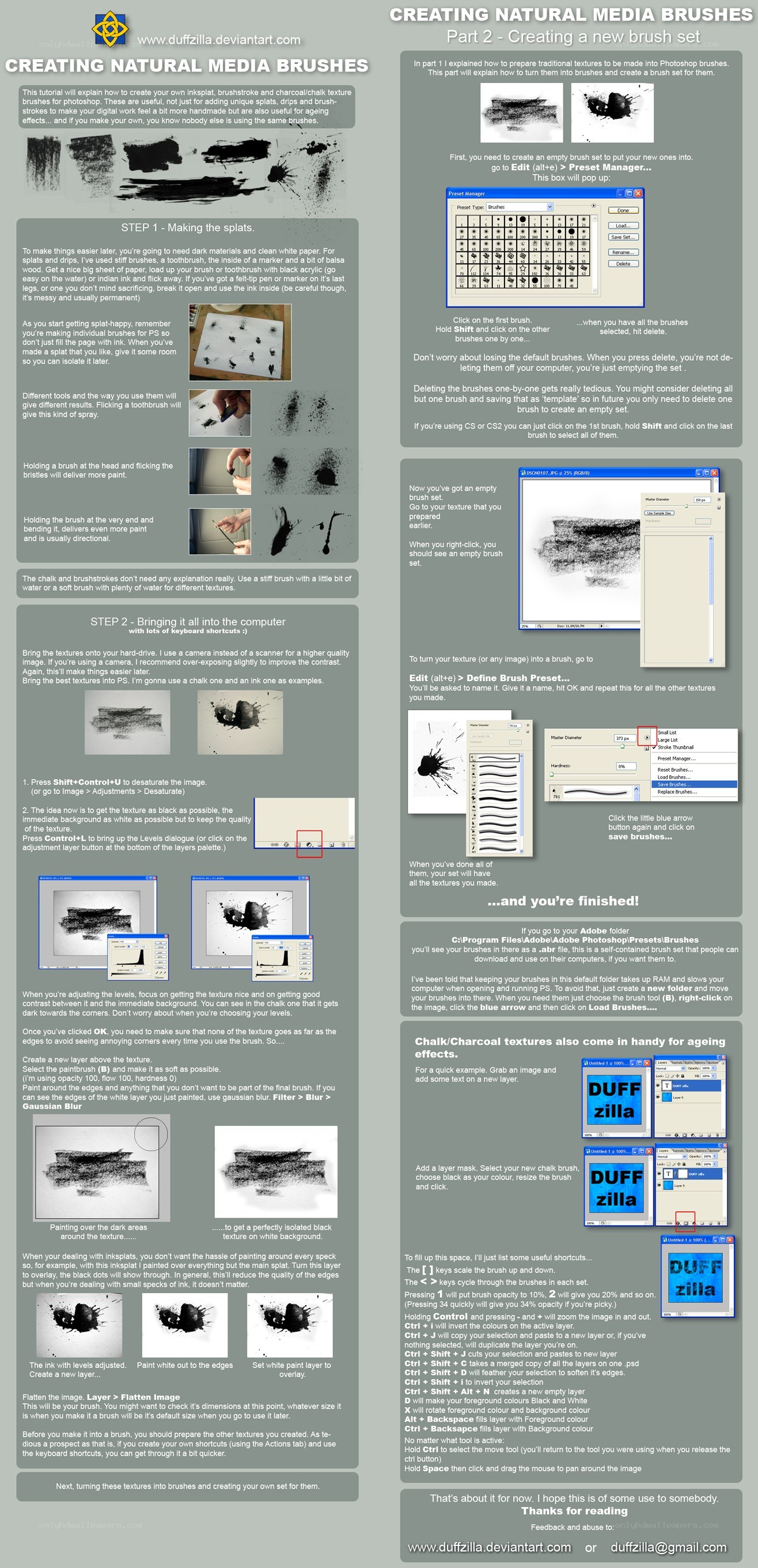 Creating natural media brushes