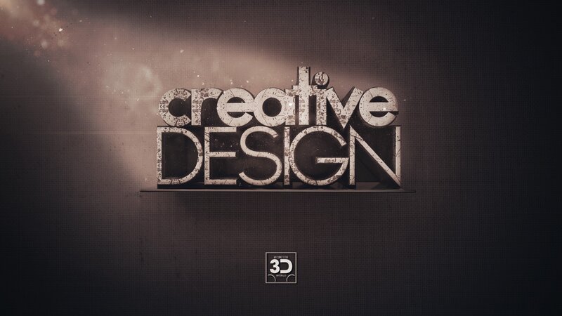 creative design 3d title