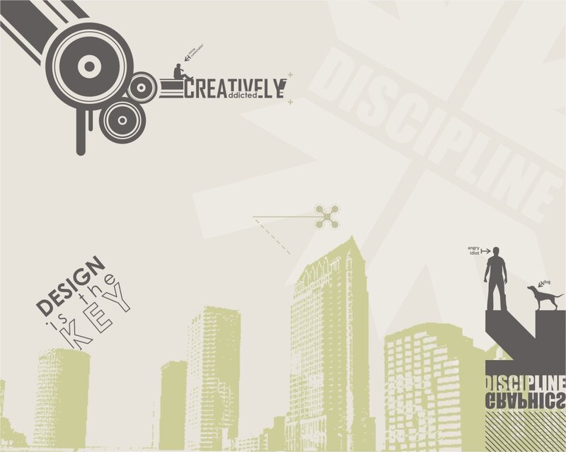 creative design with cityscape