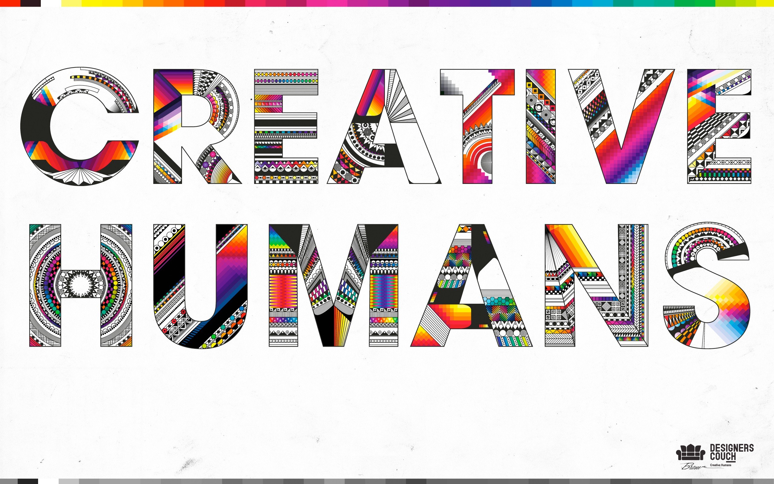 creative humans typography