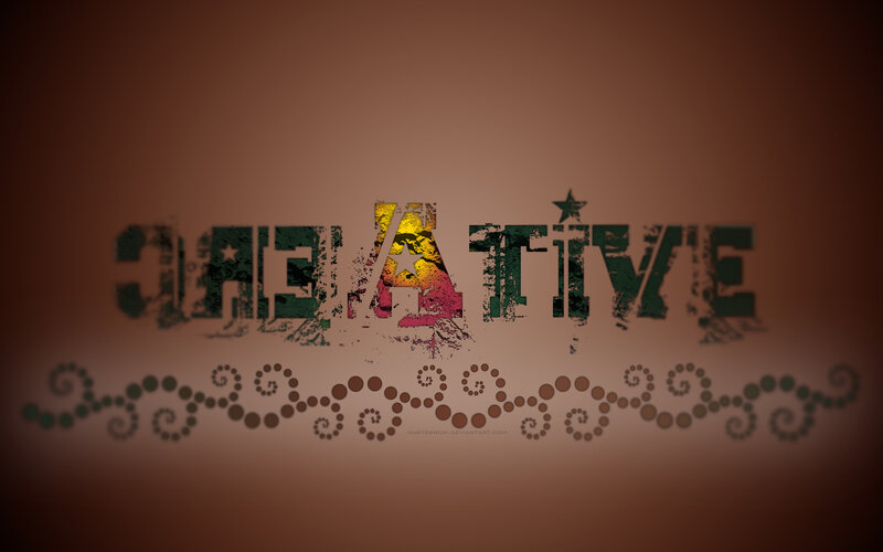 creative text design wallpaper