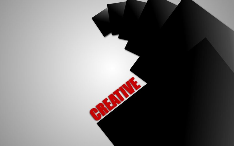 creative text on abstract background