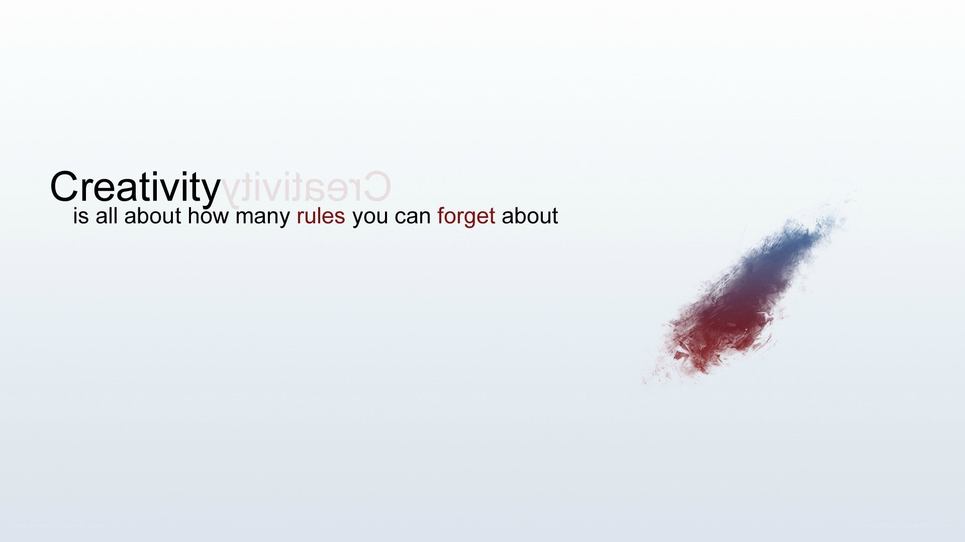 Creativity quote with abstract art