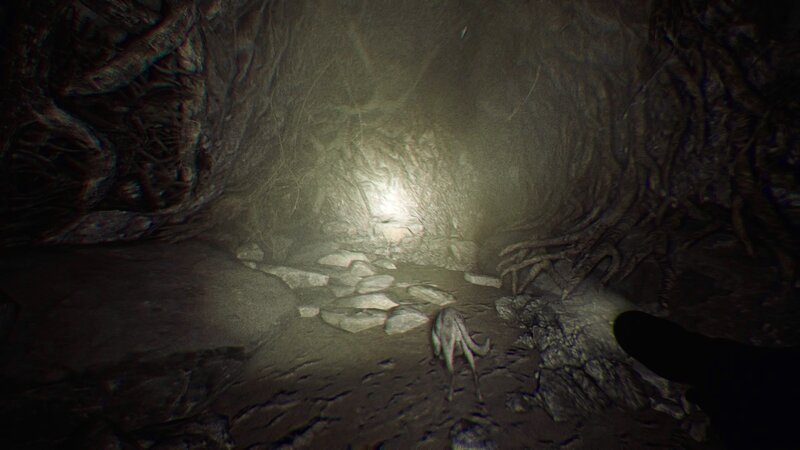 Creature in Dark Tunnel