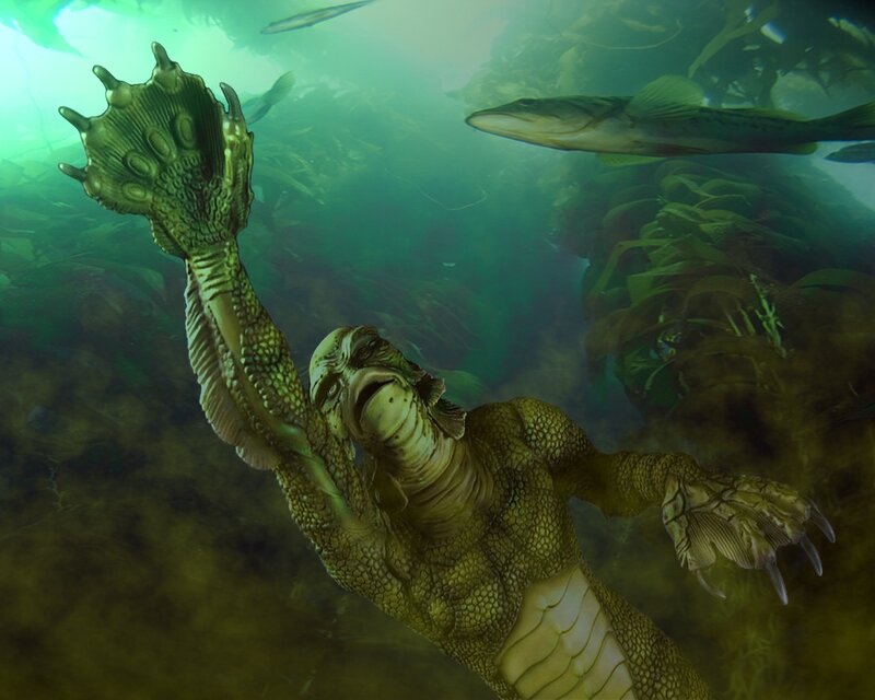 Creature with Webbed Hands