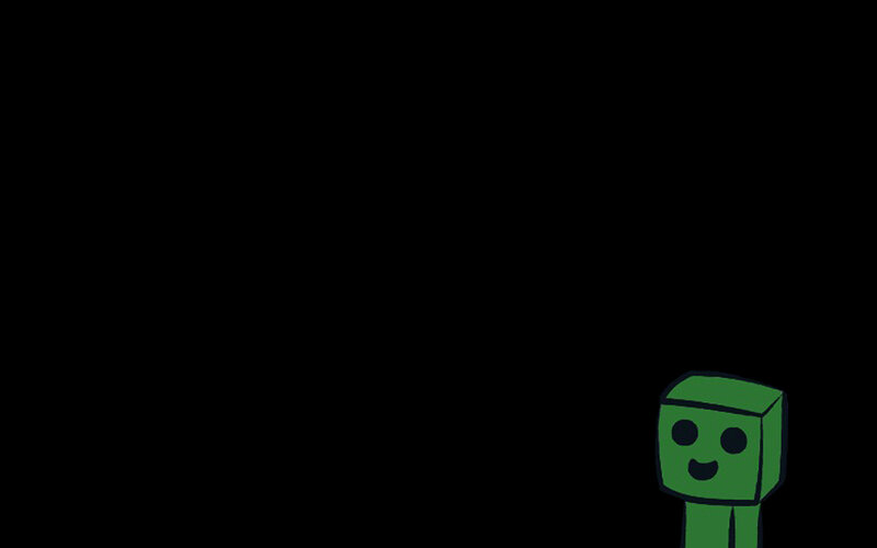 Creeper character in darkness