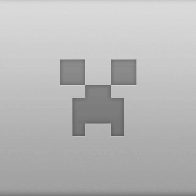 Creeper Face Icon — Gray