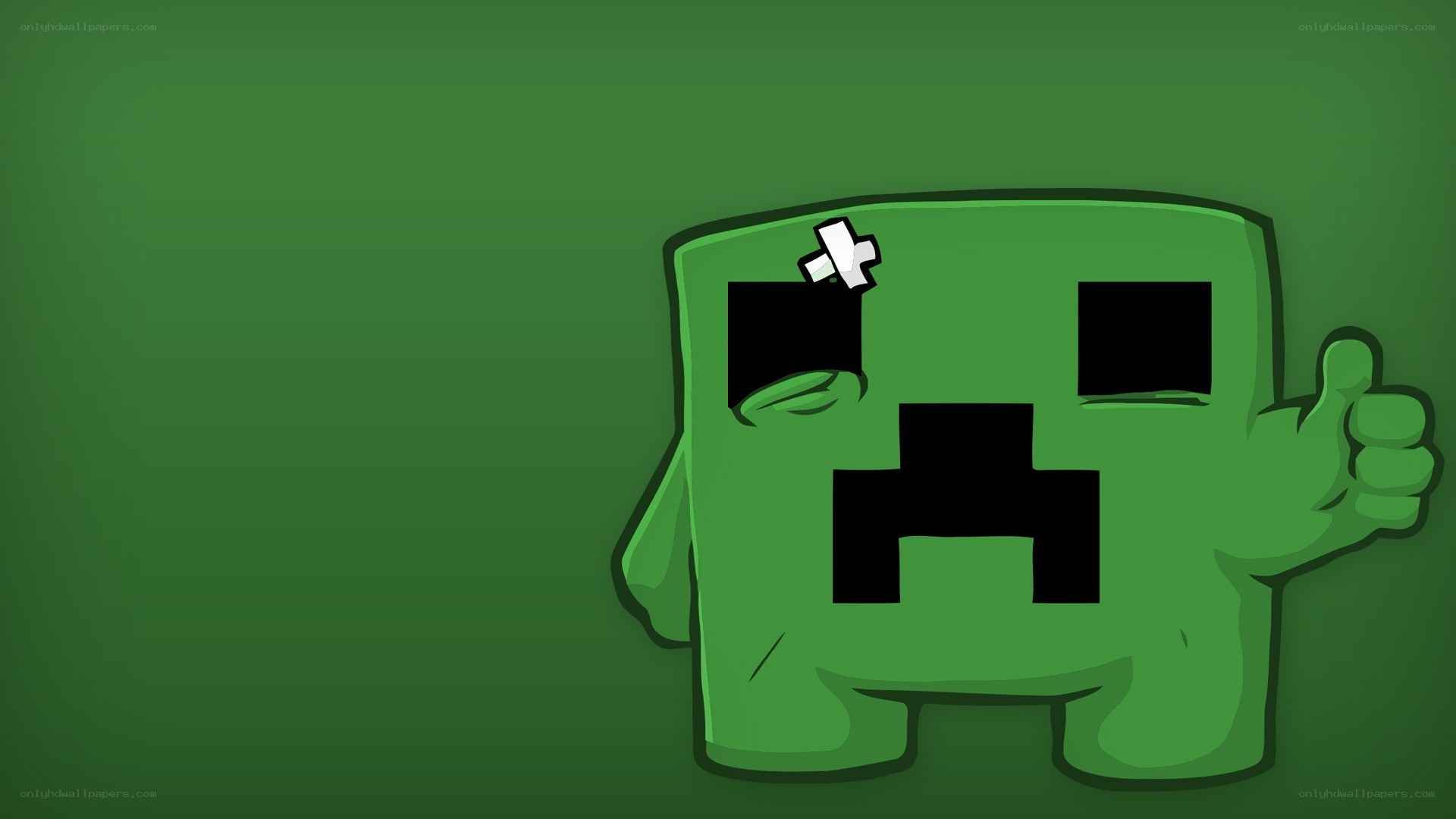 Creeper giving thumbs up