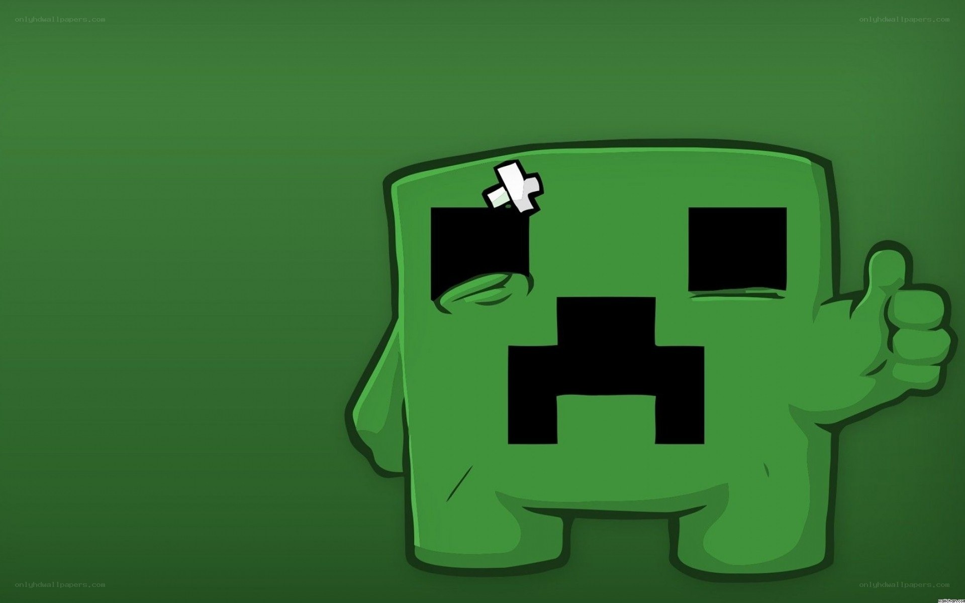 Creeper giving thumbs up