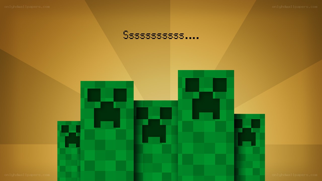 Creeper group in Minecraft