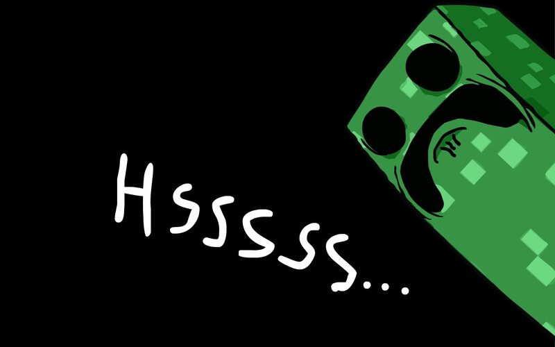 Creeper Hissing Meme