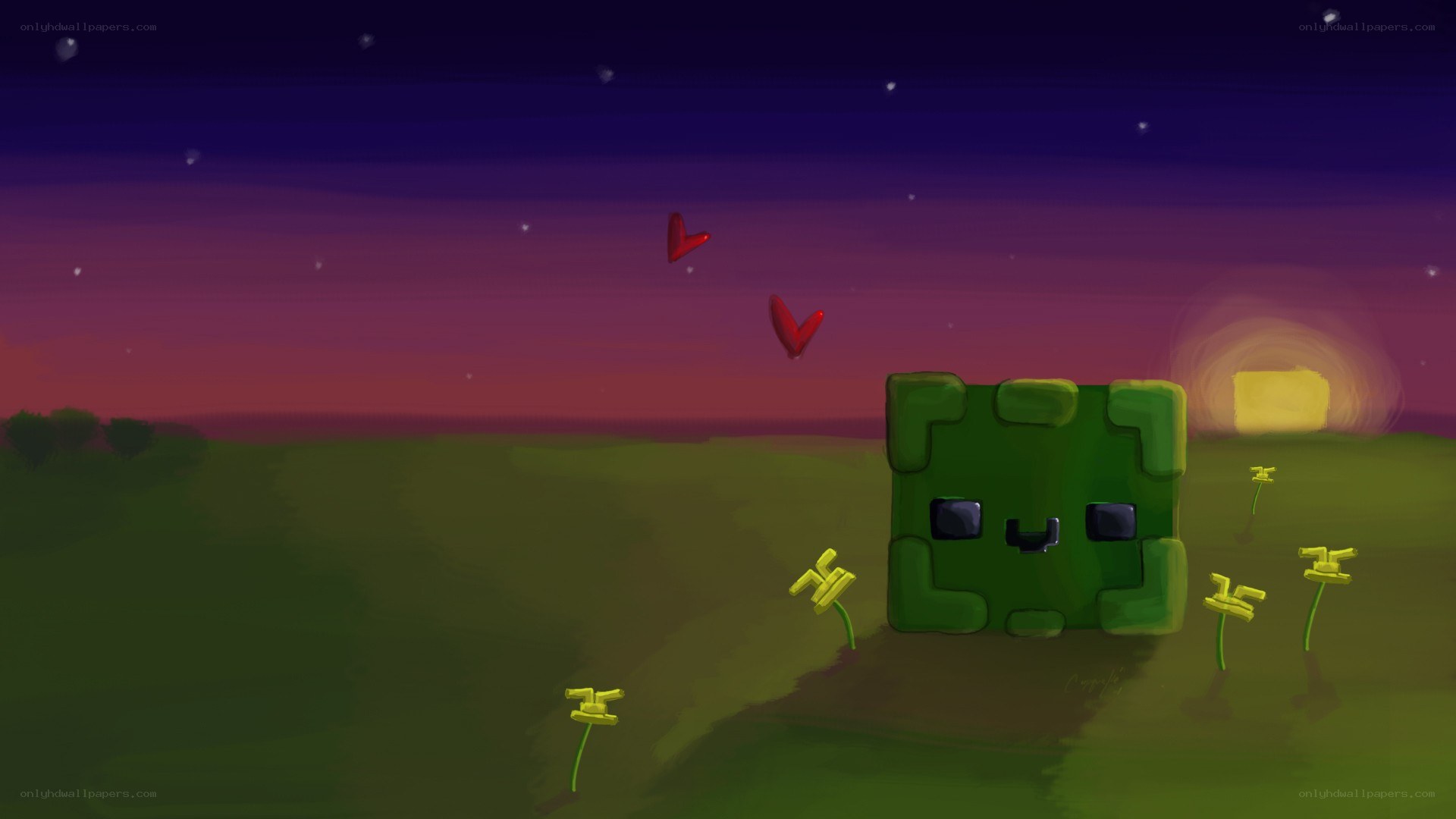 Creeper in a peaceful field