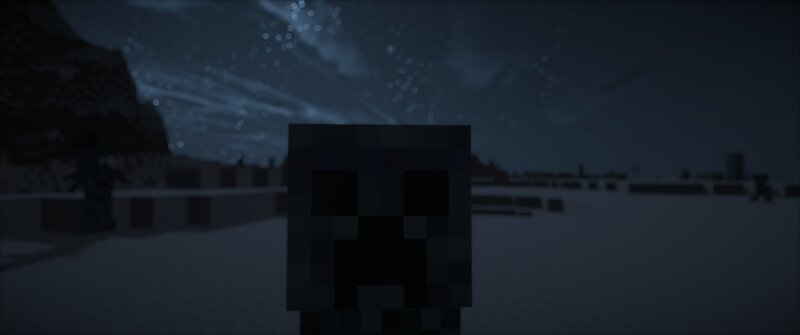 Creeper in Snowy Landscape