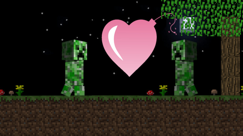 Creeper love heart