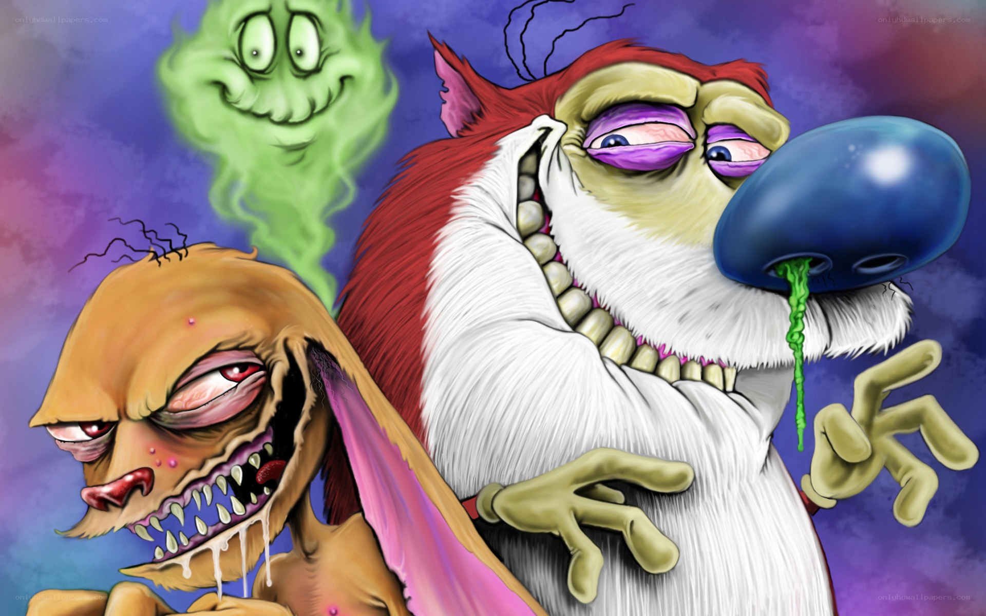 creepy cartoon monsters