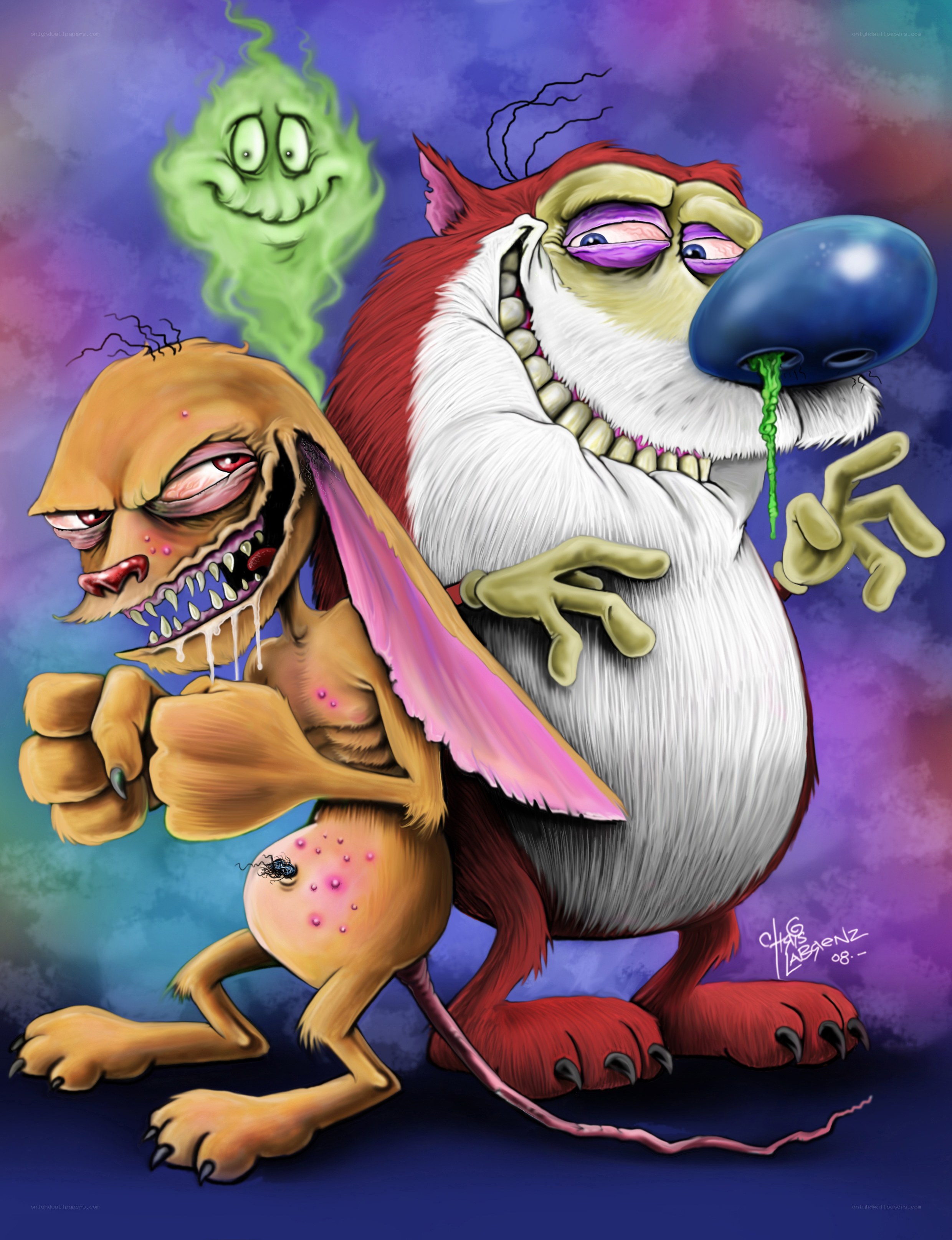 creepy cartoon monsters