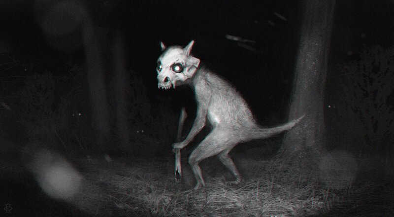 Creepy Creature in Forest