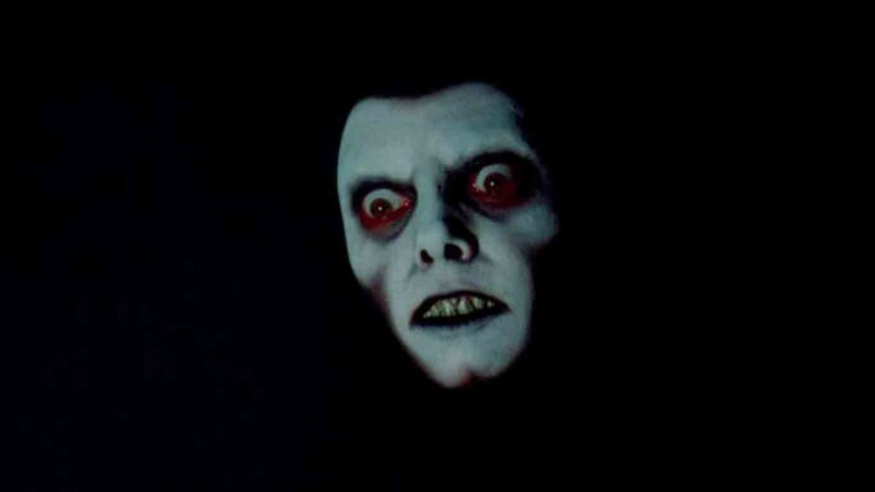 Creepy Face in Darkness