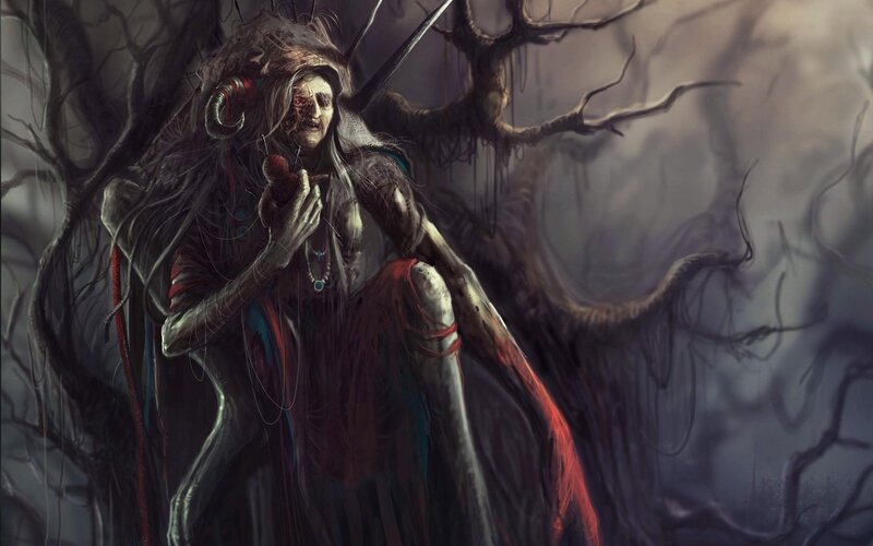 Creepy Figure in Forest