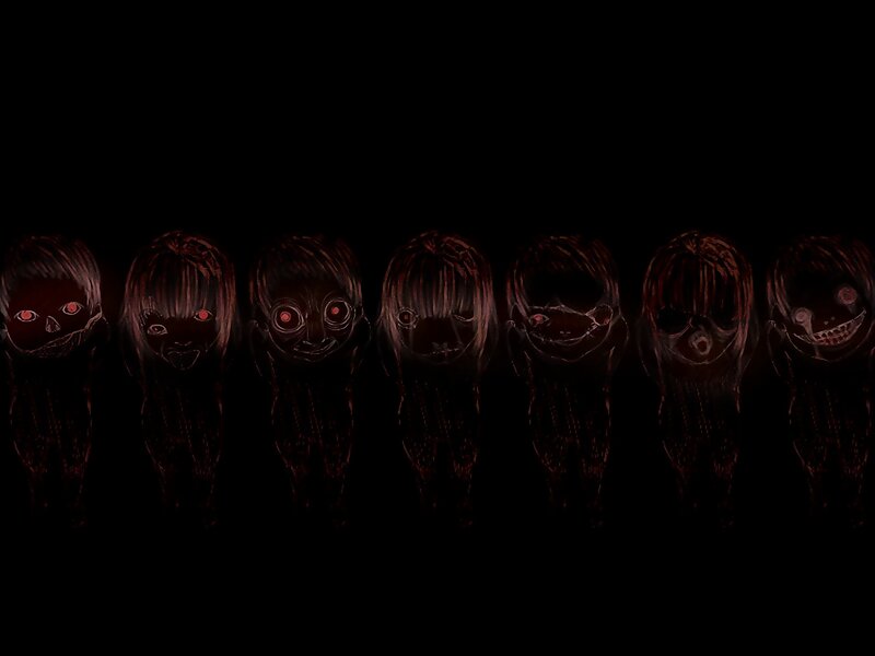 creepy figures in darkness