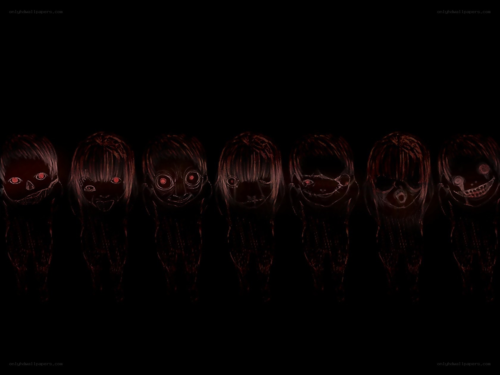 creepy figures in darkness