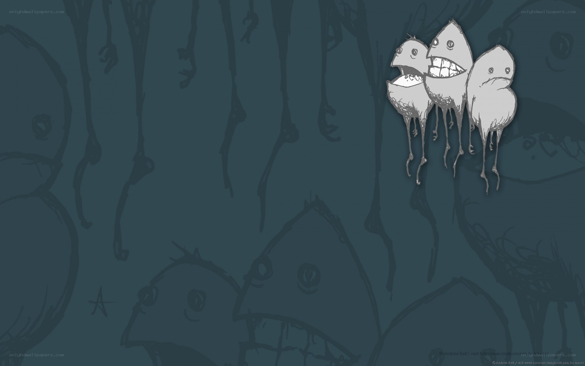 creepy floating creatures
