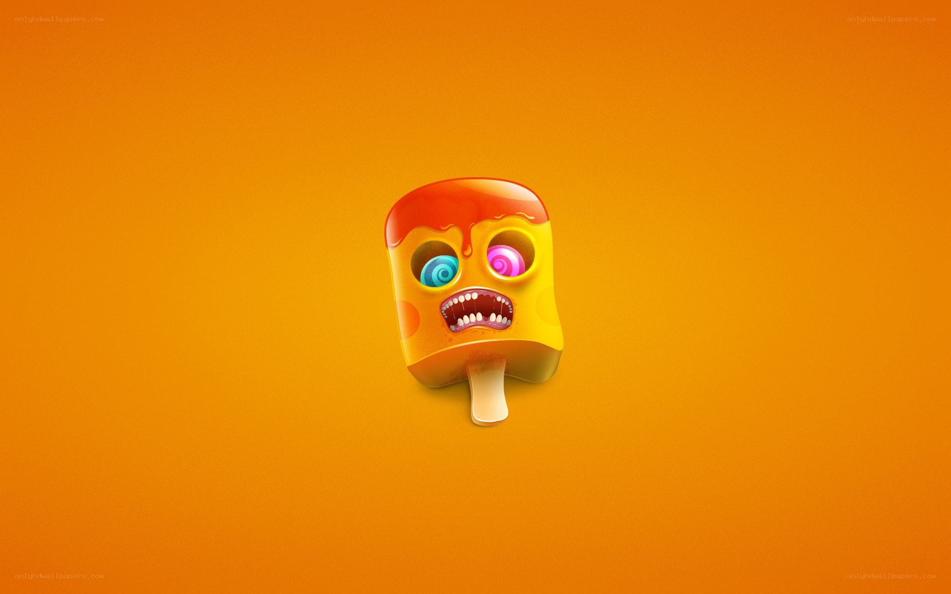 creepy popsicle character