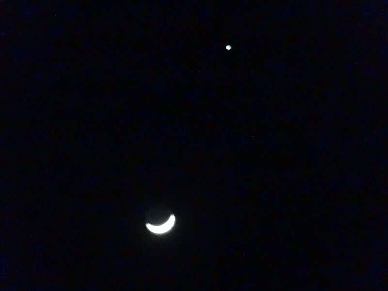 Crescent Moon and Planet
