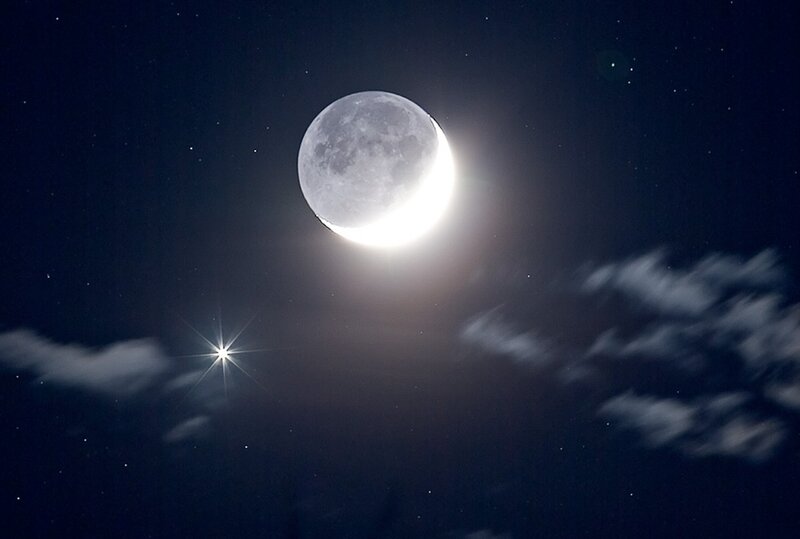 Crescent Moon and Star