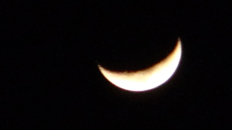 Crescent Moon — Black, Serene