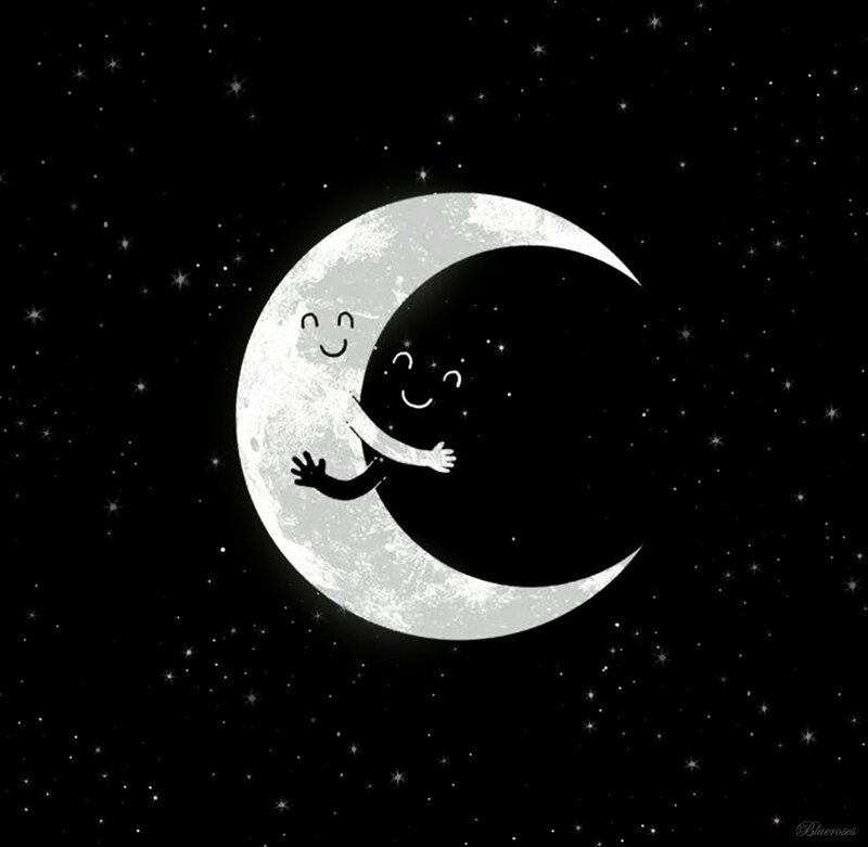 Crescent Moon Hugging