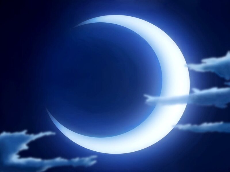 Crescent Moon in Sky