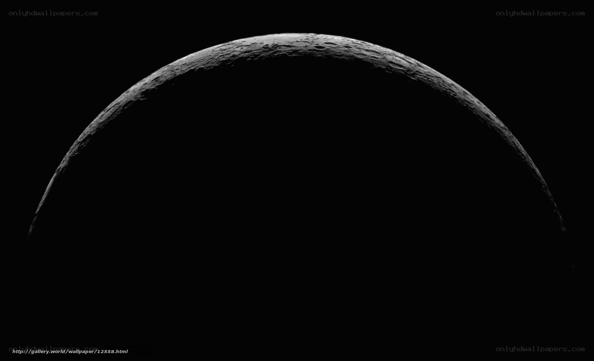 Crescent Moon in Space