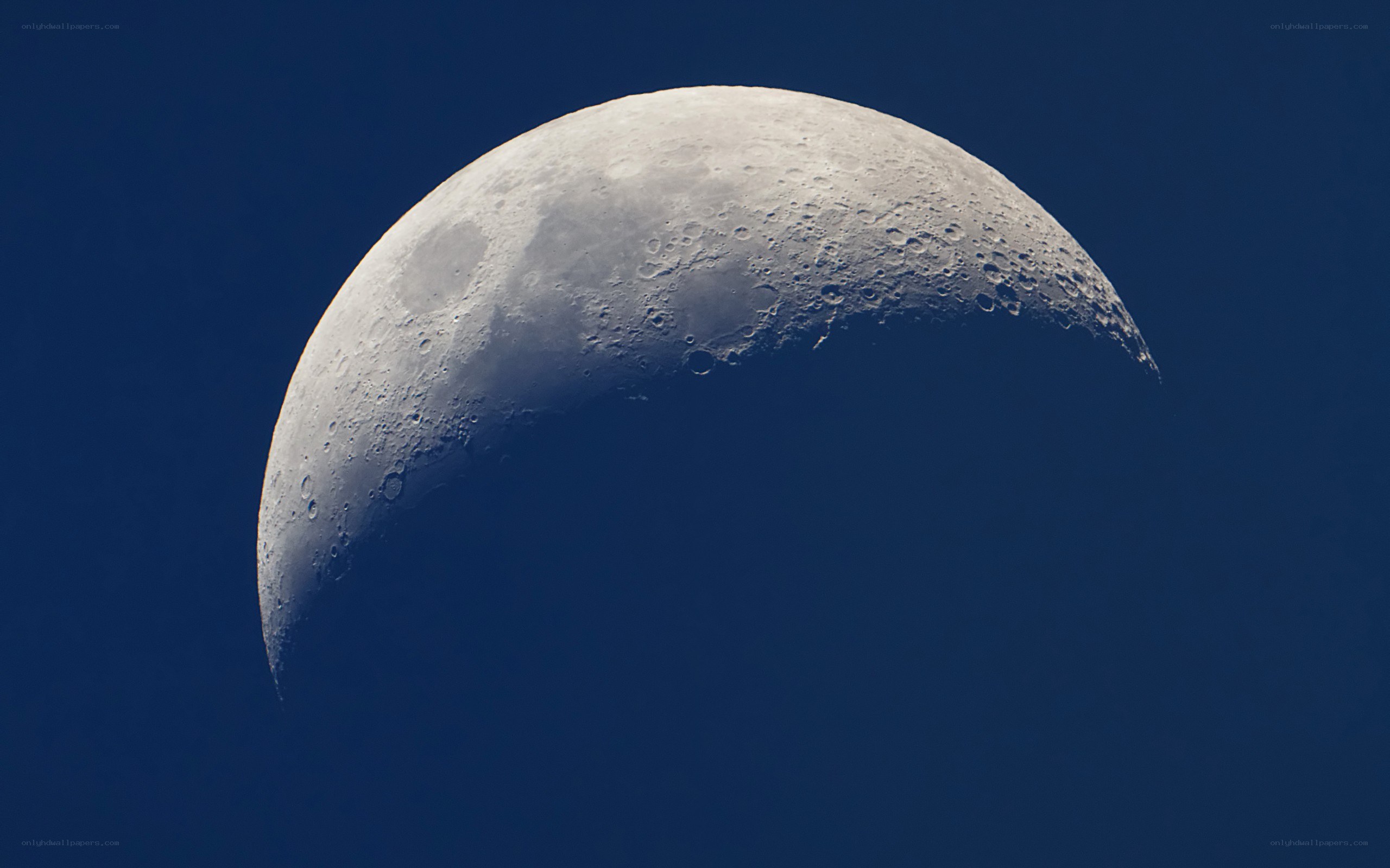 Crescent moon in the sky