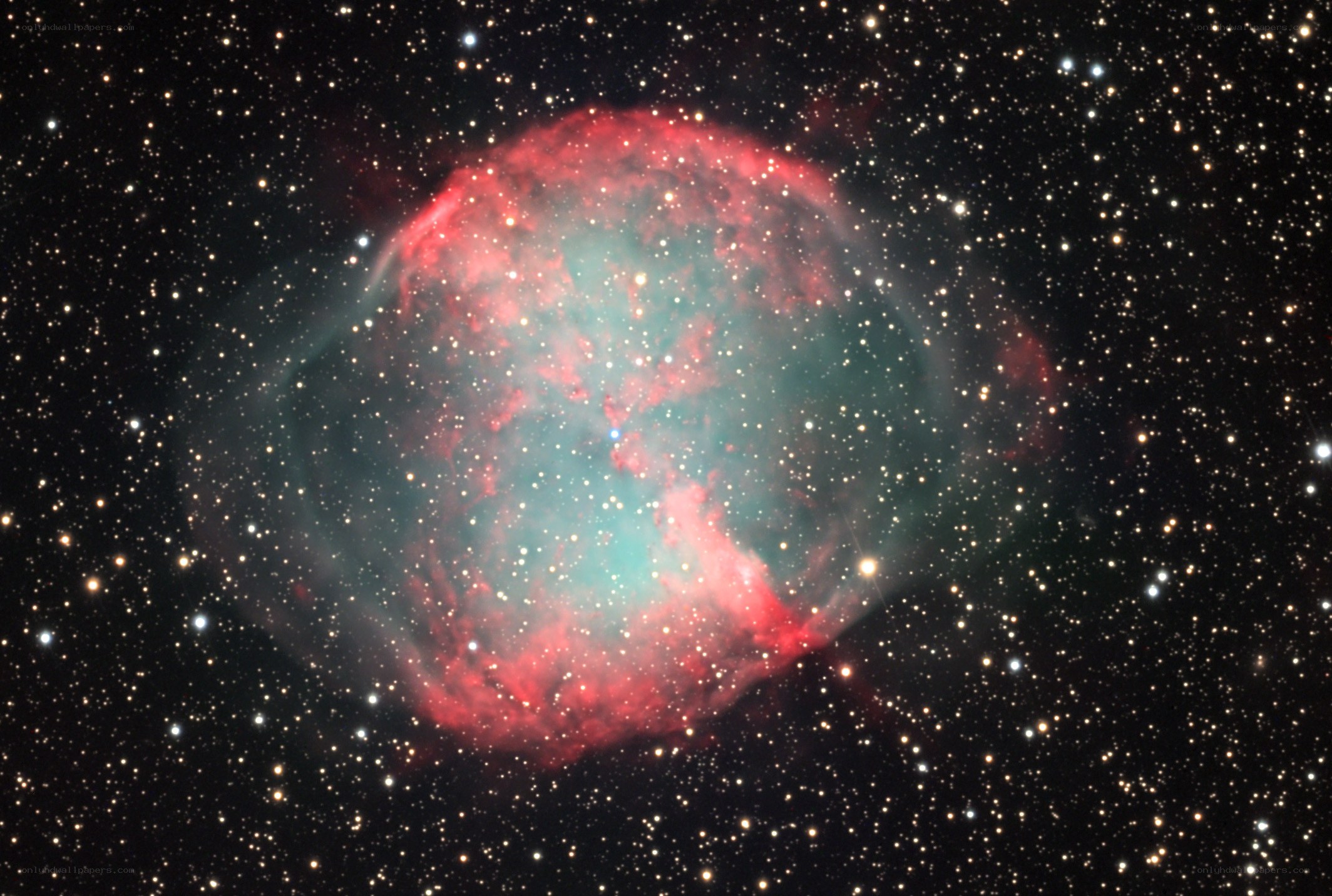 Crescent Nebula in space