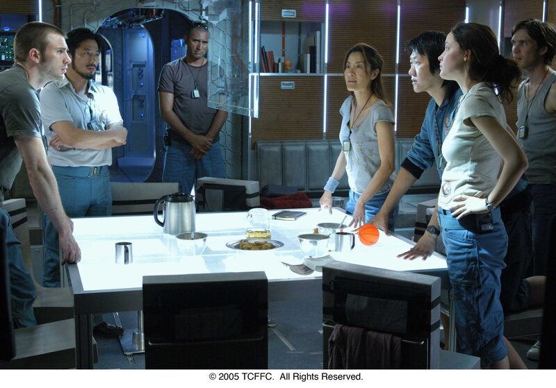 crew in a spaceship