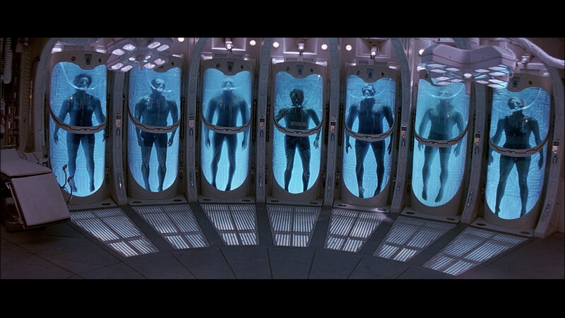 Crew in cryo-pods