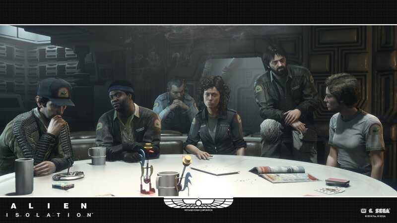Crew Members at Table
