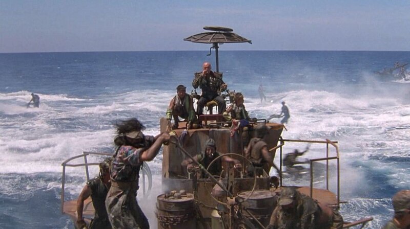 Crew on a Boat in Ocean
