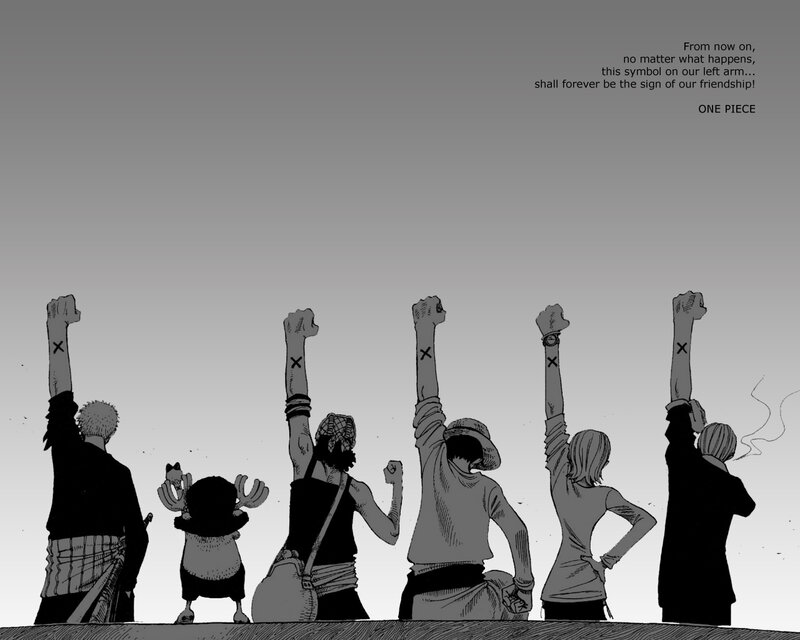 Crew Raising Fists
