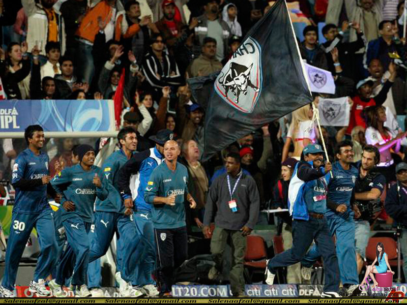 cricket team celebrating victory