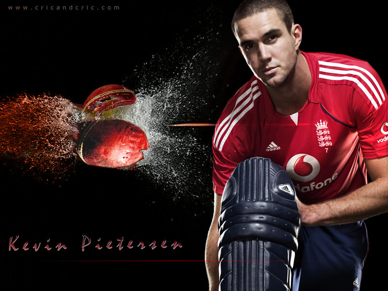 Cricketer Holding Bat — Red