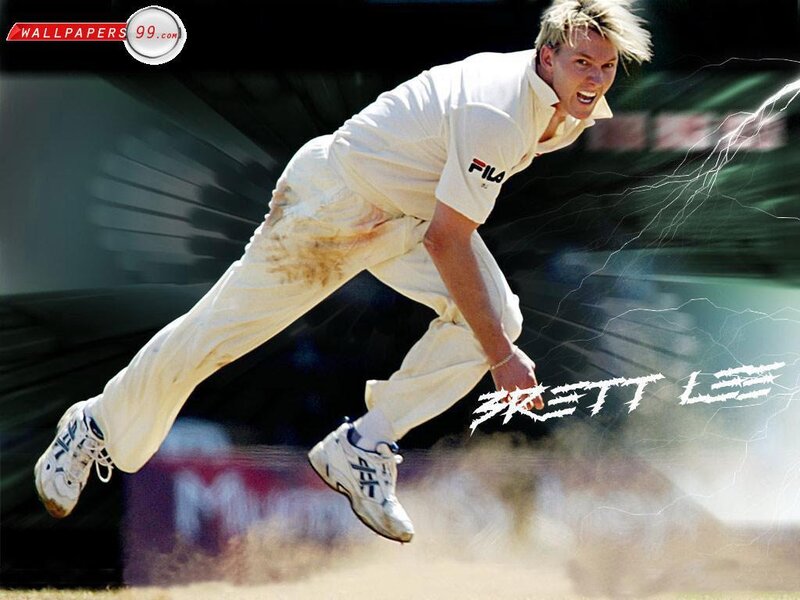 Cricketer in Mid-action