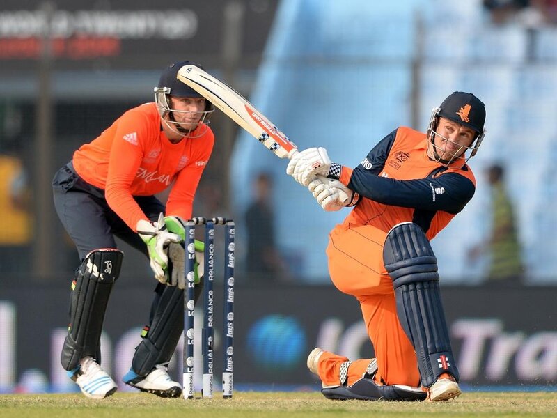 Cricketers in Action