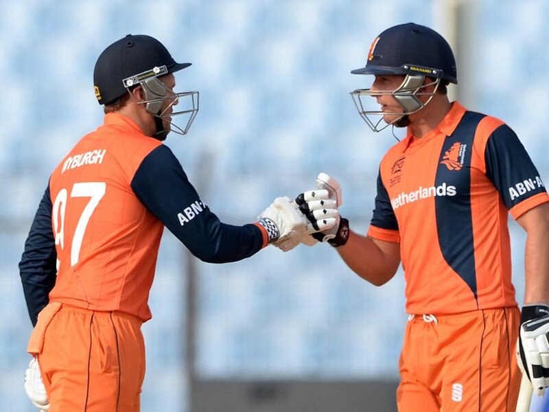 Cricketers Shaking Hands